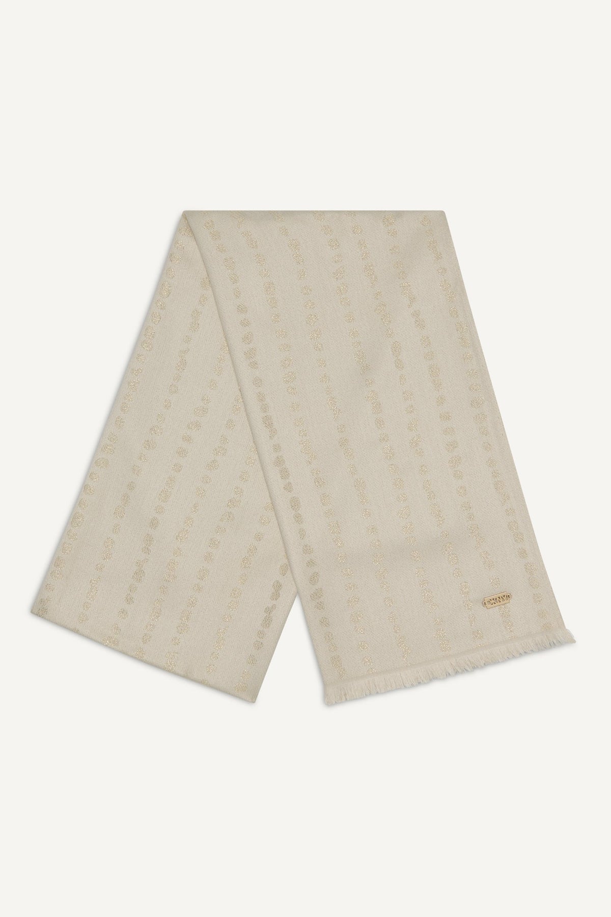 Grey DKNY MODERN DOT METALLIC WRAP