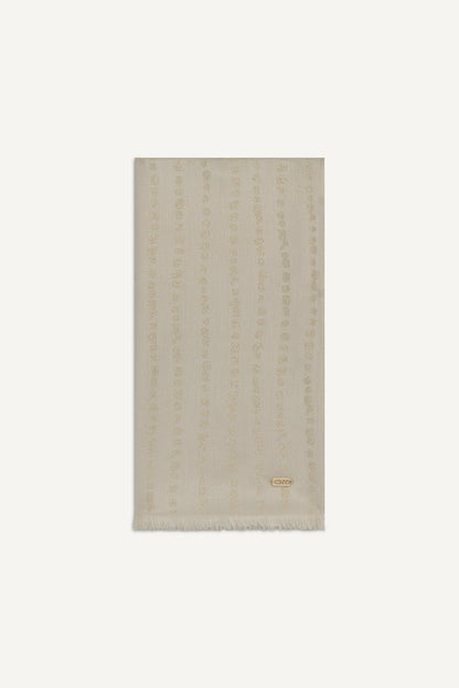 Ivory DKNY MODERN DOT METALLIC WRAP