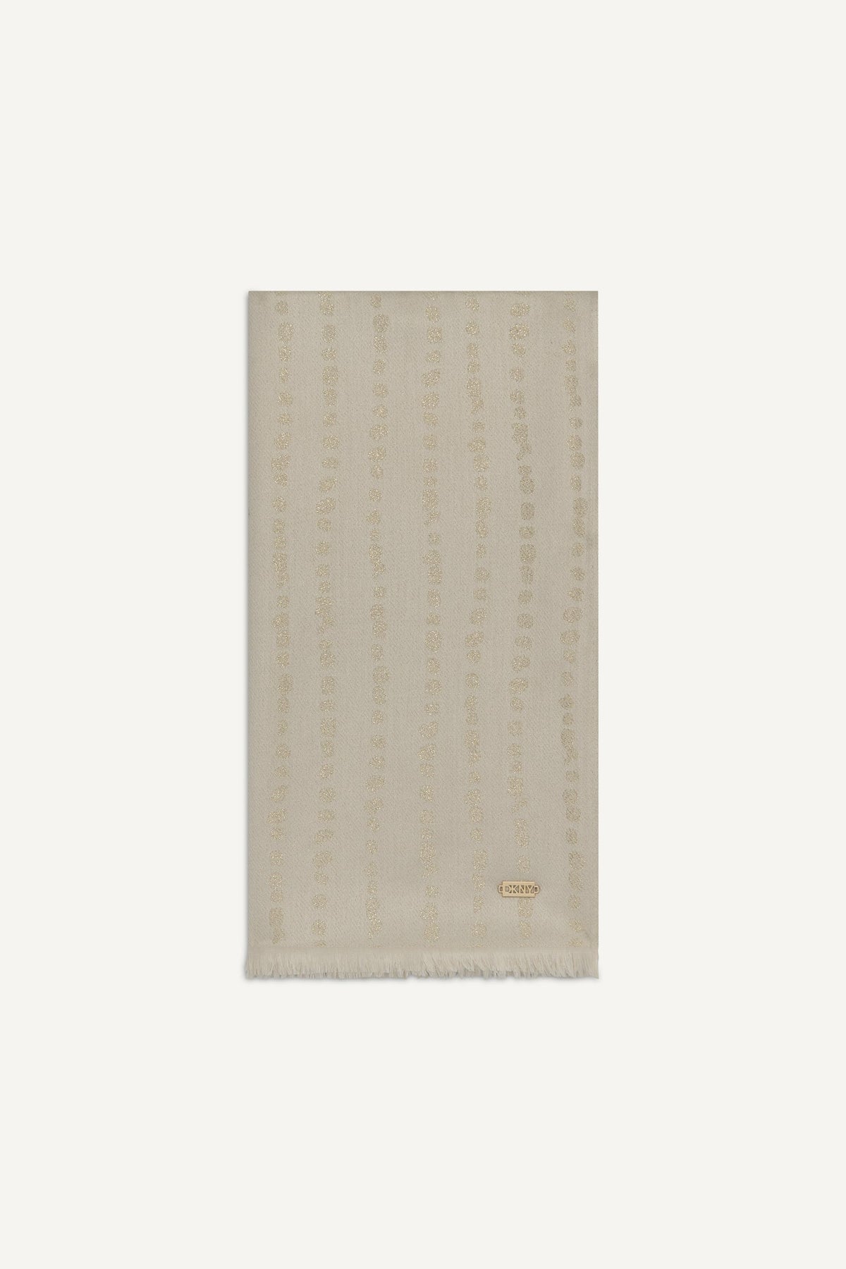 Ivory DKNY MODERN DOT METALLIC WRAP