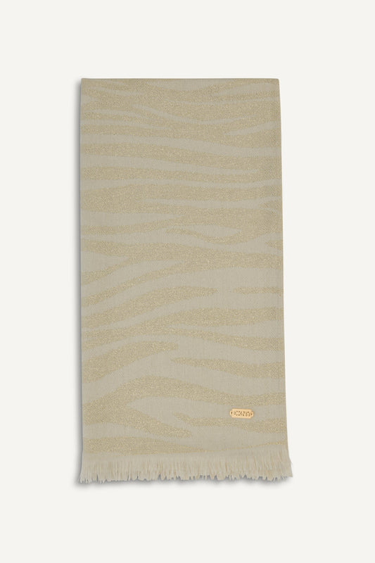 Black DKNY METALLIC ZEBRA WRAP