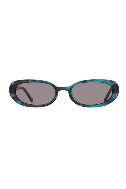 Turquoise DKNY OVAL SUNGLASSES
