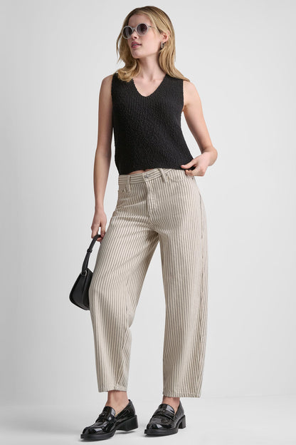Woodsmoke Autumn Stripe DKNY MID-RISE BABY BARREL LEG