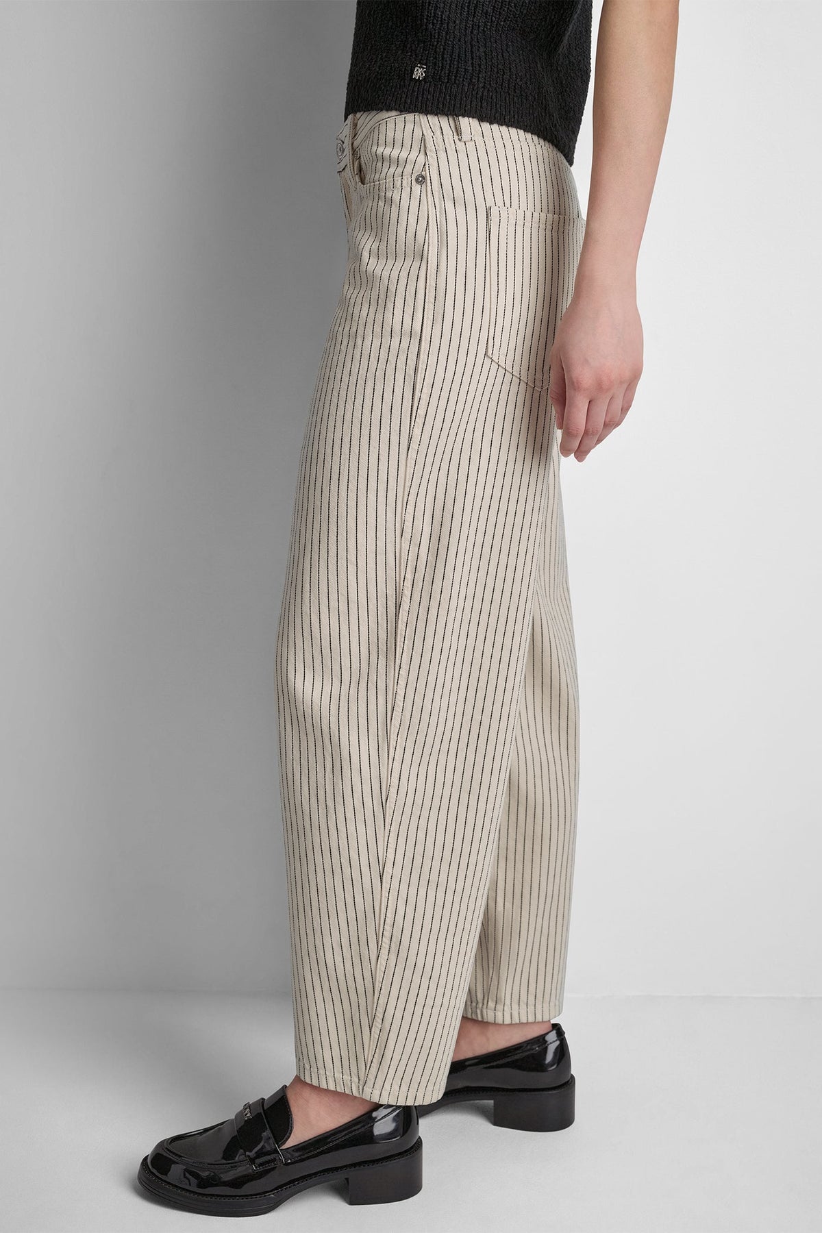 Woodsmoke Autumn Stripe DKNY MID-RISE BABY BARREL LEG