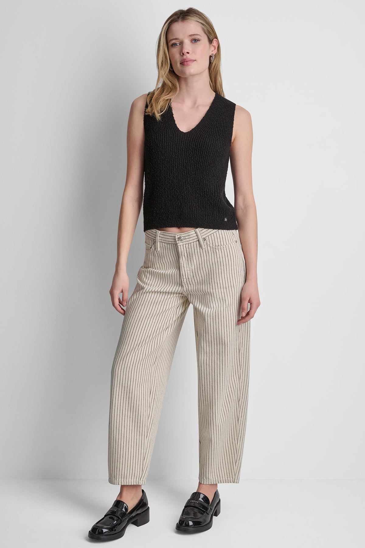 Woodsmoke Autumn Stripe DKNY MID-RISE BABY BARREL LEG