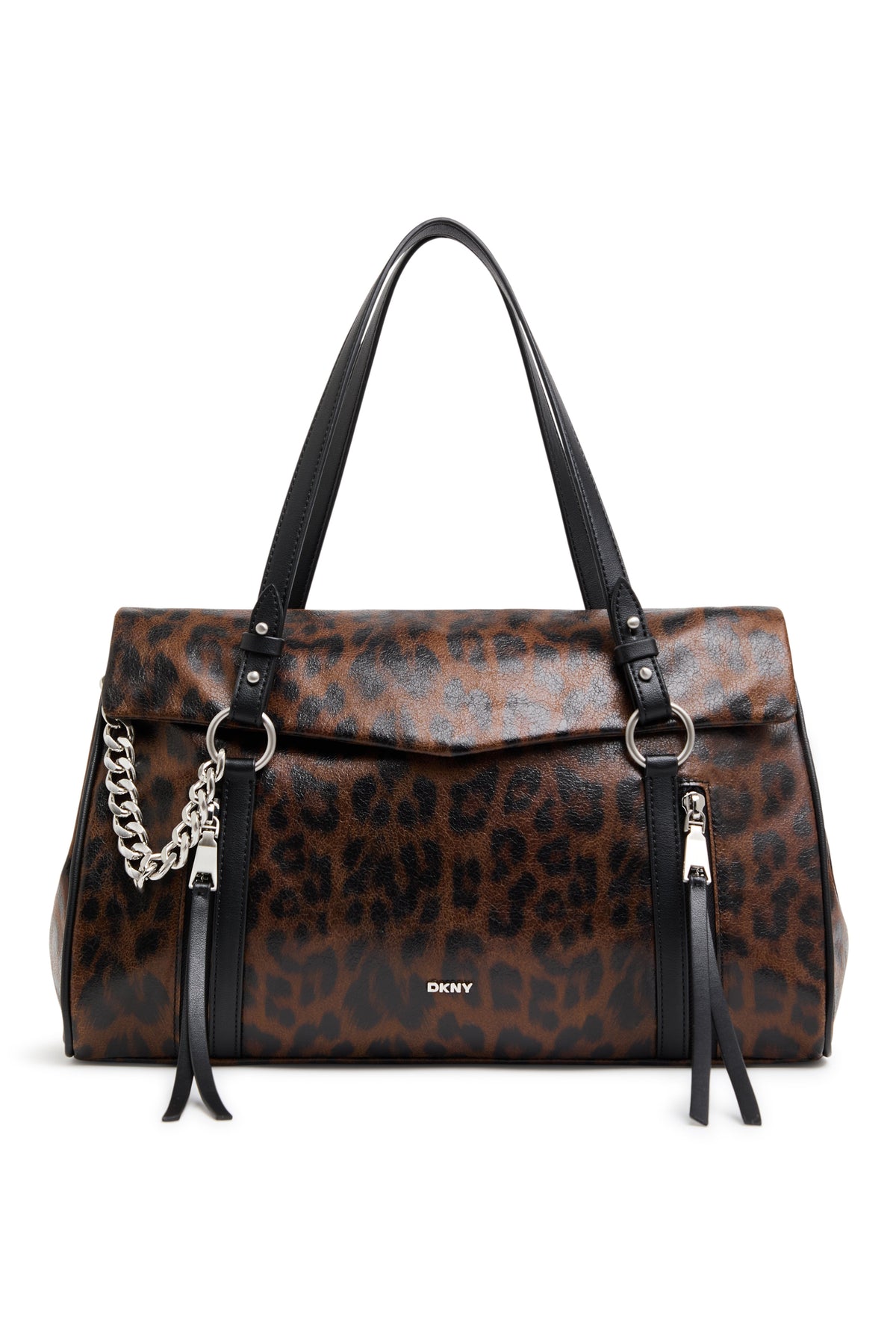 Leopard DKNY SKYE MEDIUM SATCHEL
