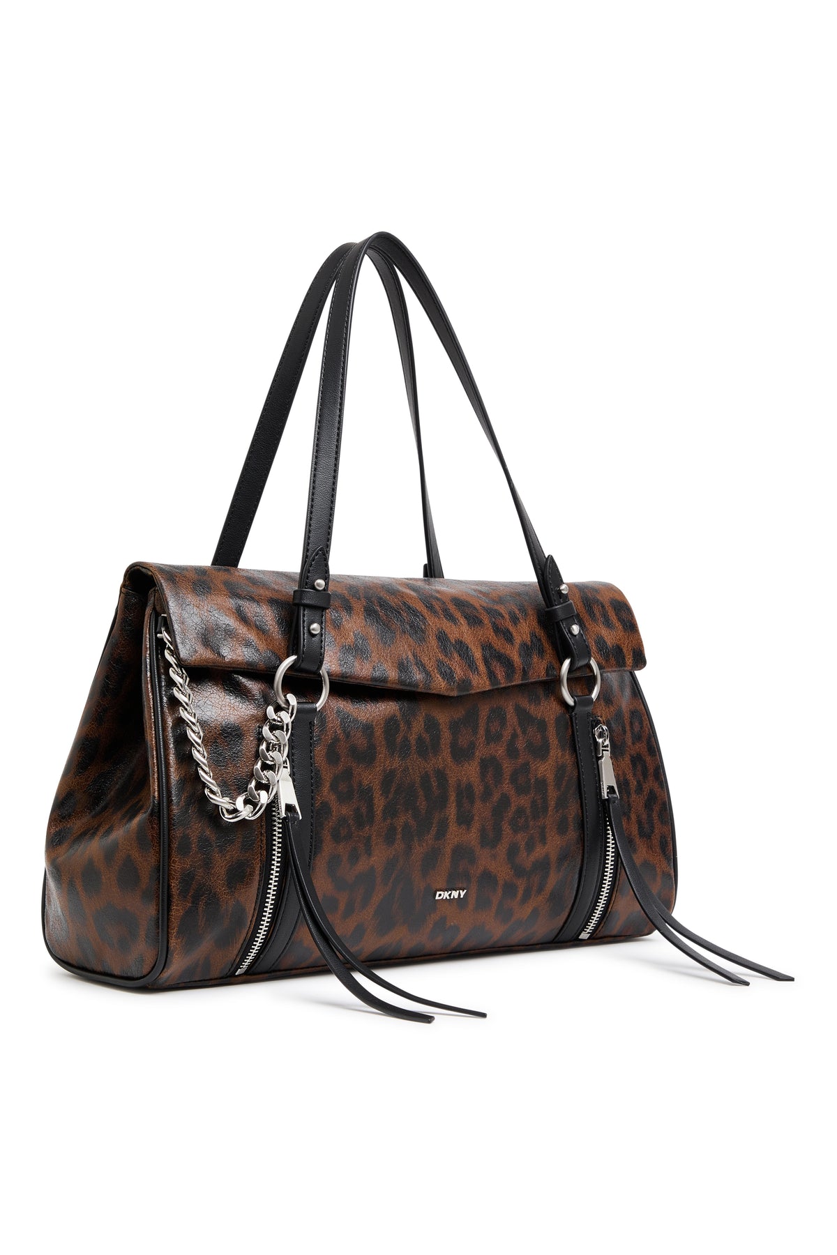 Leopard DKNY SKYE MEDIUM SATCHEL