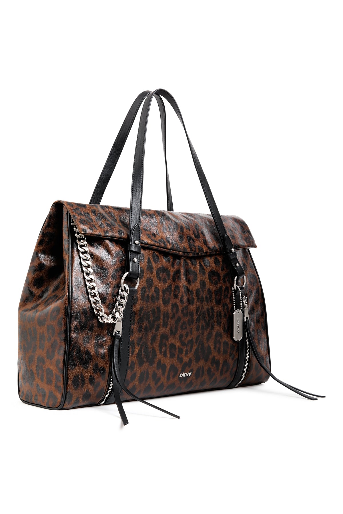 Leopard DKNY SKYE LARGE SATCHEL