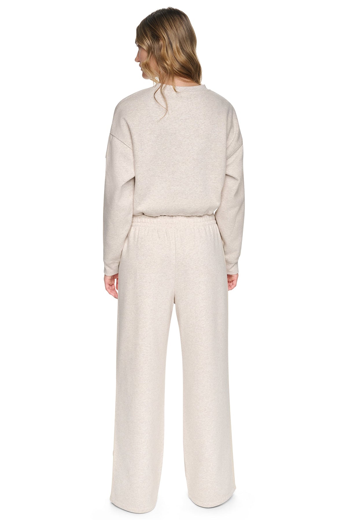 Cortado Heather DKNY CROPPED STRIPED SWEATSHIRT