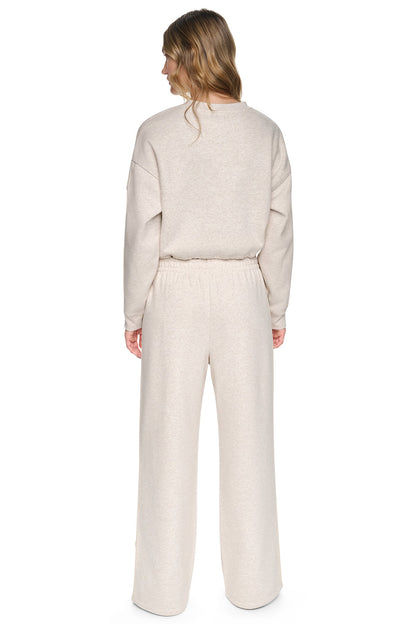 Cortado Heather DKNY CROPPED STRIPED SWEATSHIRT
