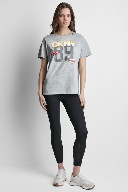 Eggnog DKNY CAMPUS PATCH DROP SHOULDER TEE