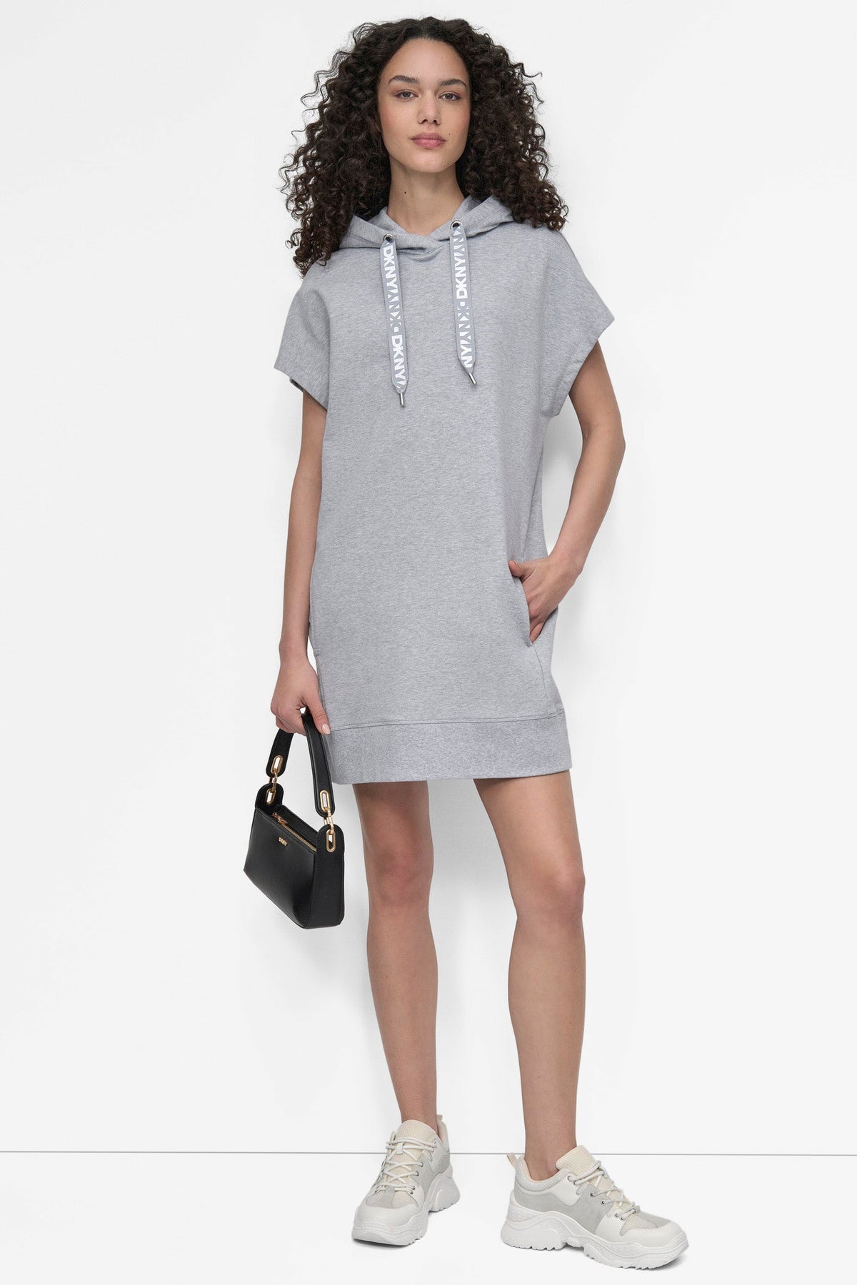 Punch DKNY TWO-TONE LOGO DRAWCORD SNEAKER DRESS