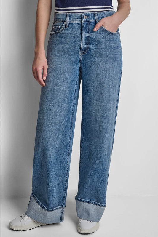 Liberty DKNY HIGH-RISE CUFFED WIDE LEG