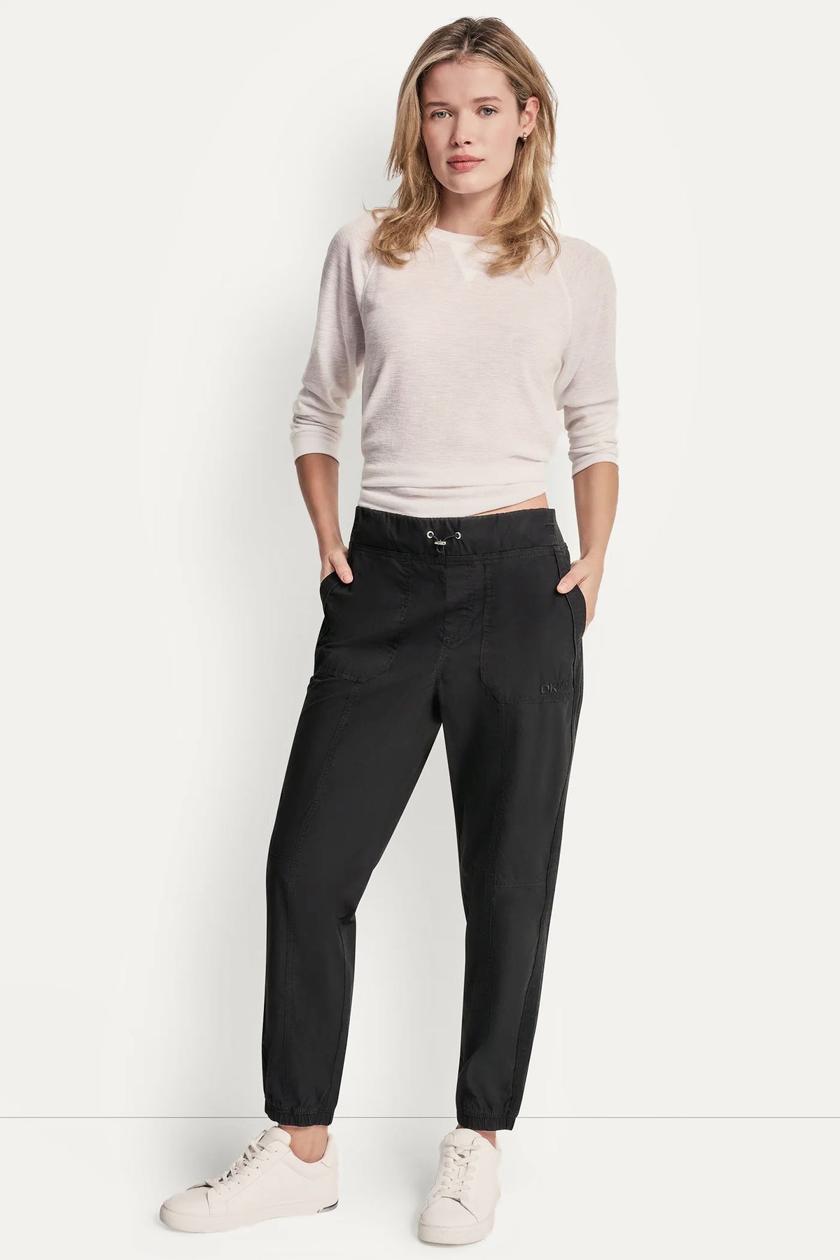 Camo Vapor Grey DKNY HIGH-RISE SLIM UTILITY JOGGER