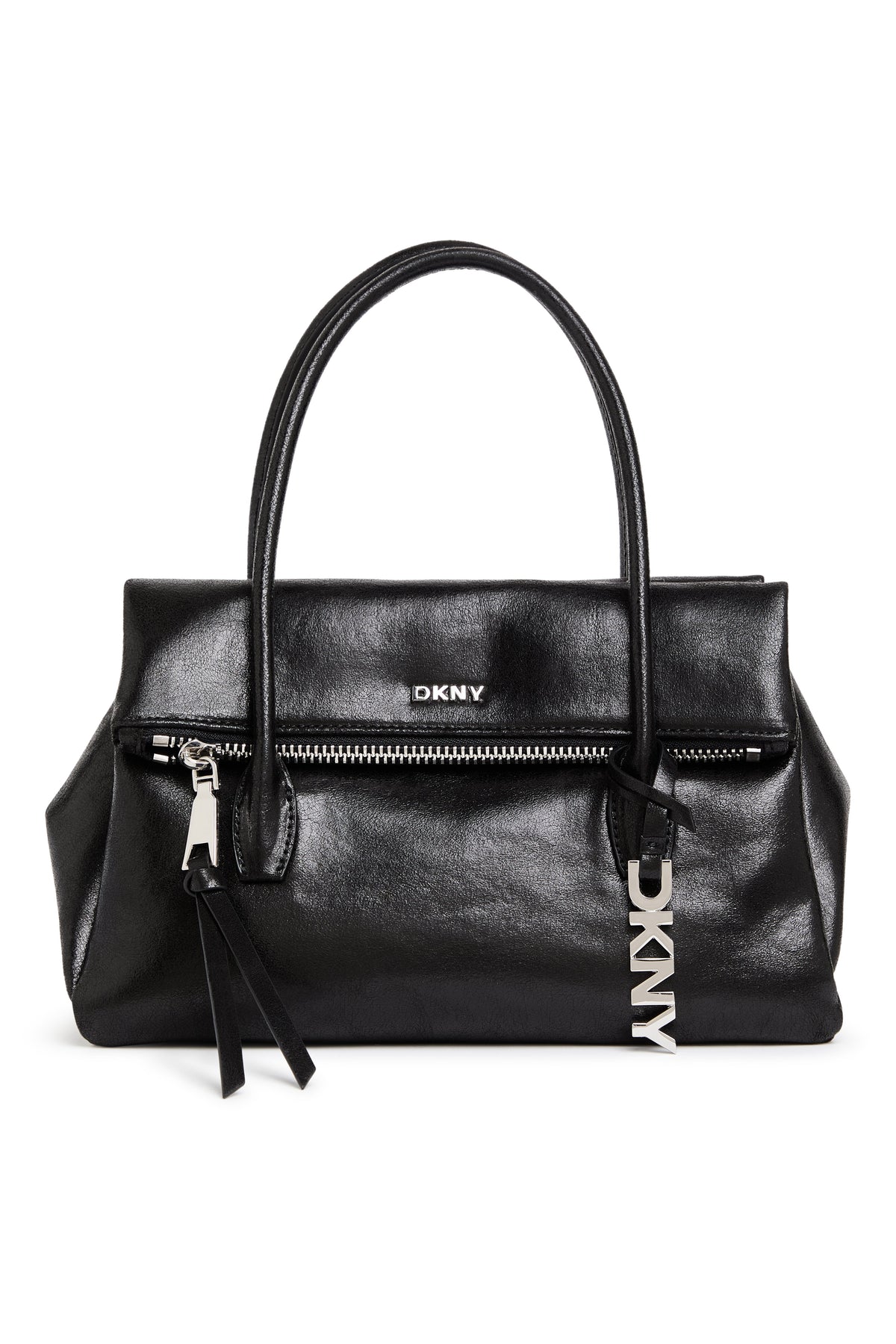 Coffee Bean DKNY RIVINGTON MEDIUM LOGO SATCHEL