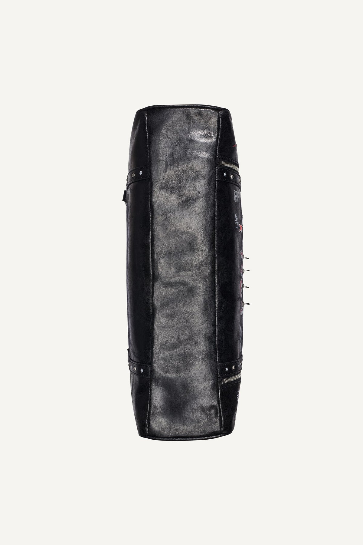 Black/Silver DKNY SKYE LARGE SATCHEL