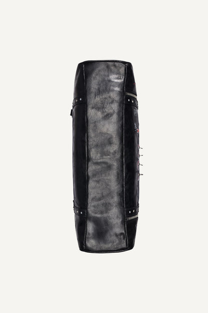 Black/Silver DKNY SKYE LARGE SATCHEL