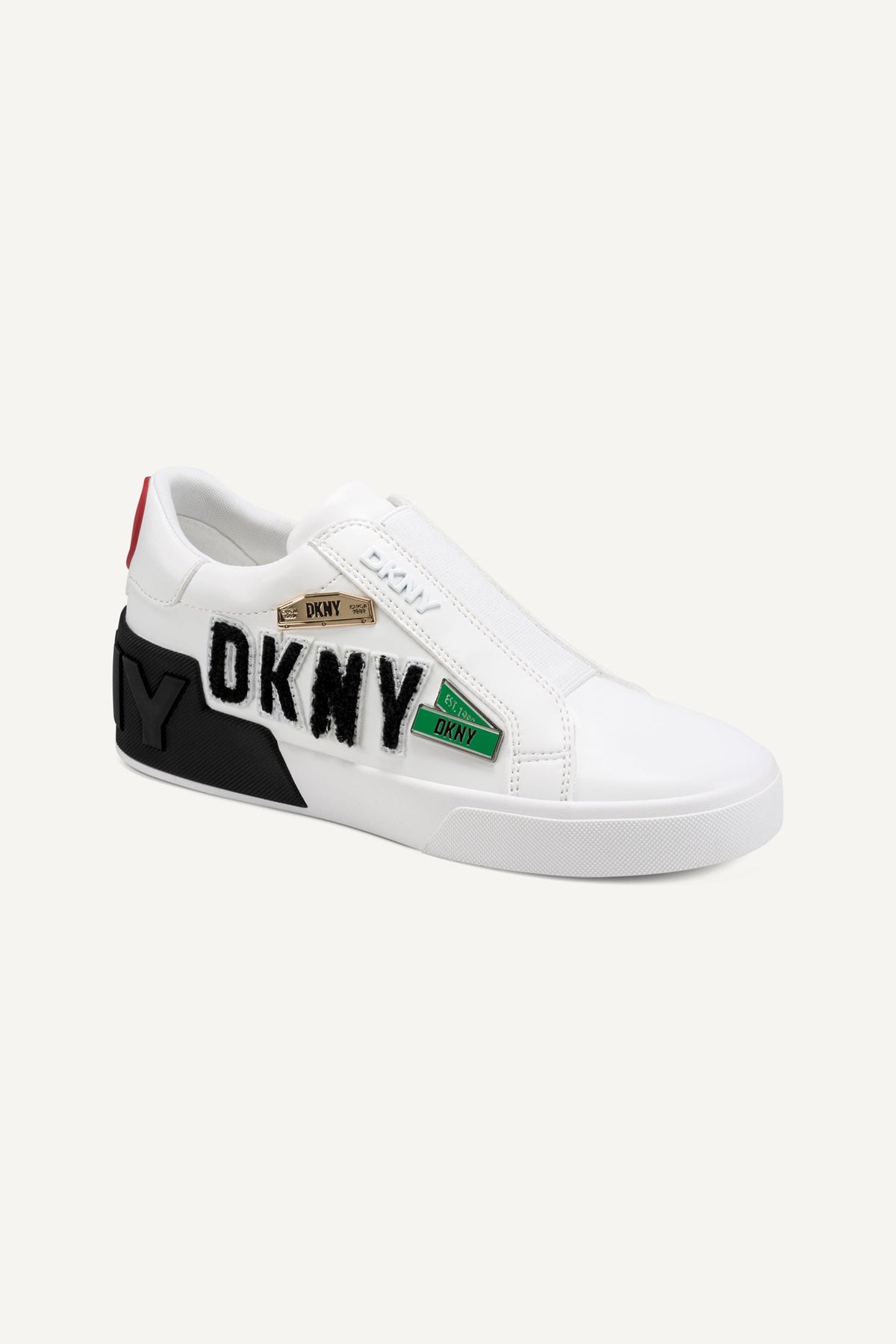 Black DKNY MINDI CITY SIGNS SLIP ON SNEAKER