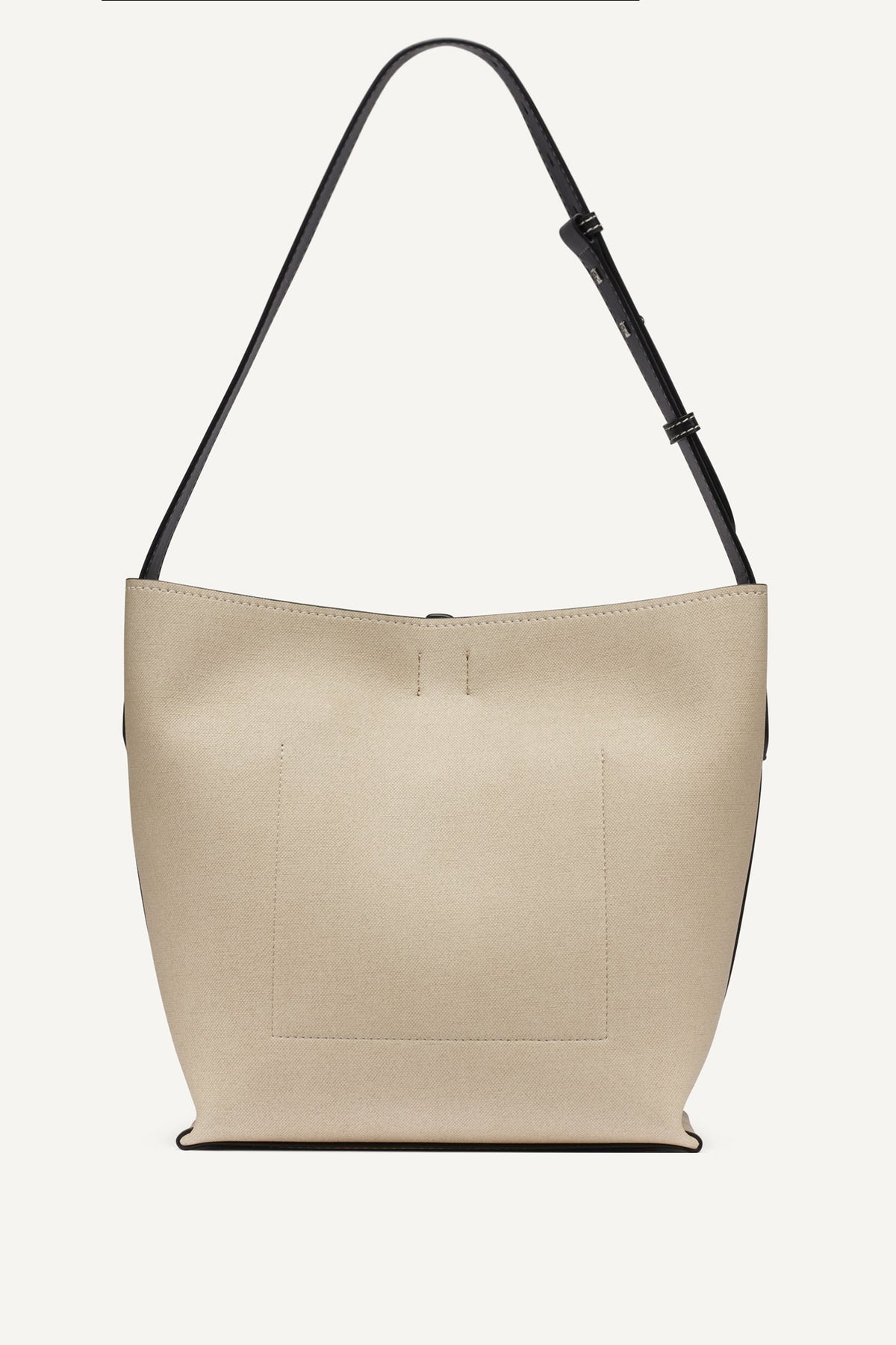 Natural/Black DKNY NICOLE LOGO BUCKET BAG