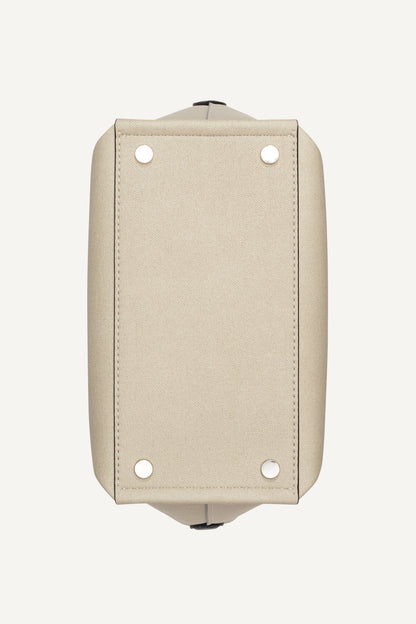 Natural/Black DKNY NICOLE LOGO BUCKET BAG