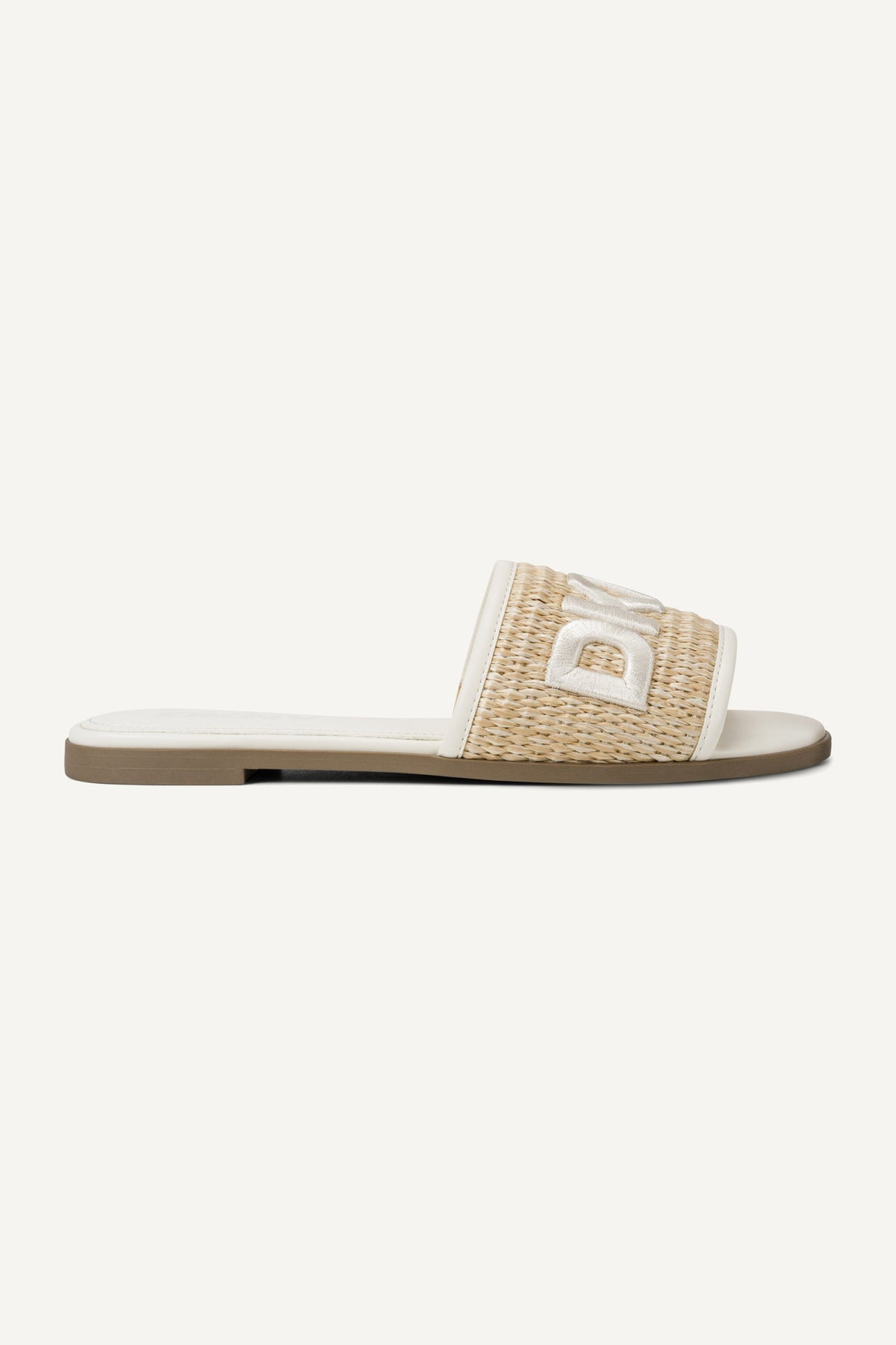 Black DKNY WINSLET FLAT SLIDE SANDAL