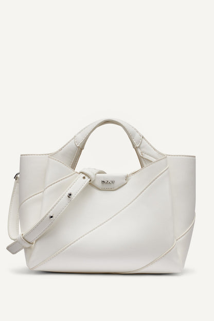 Marshmallow DKNY WILLA COLOR-BLOCK MINI SATCHEL