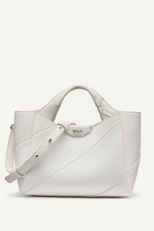 Marshmallow DKNY WILLA COLOR-BLOCK MINI SATCHEL