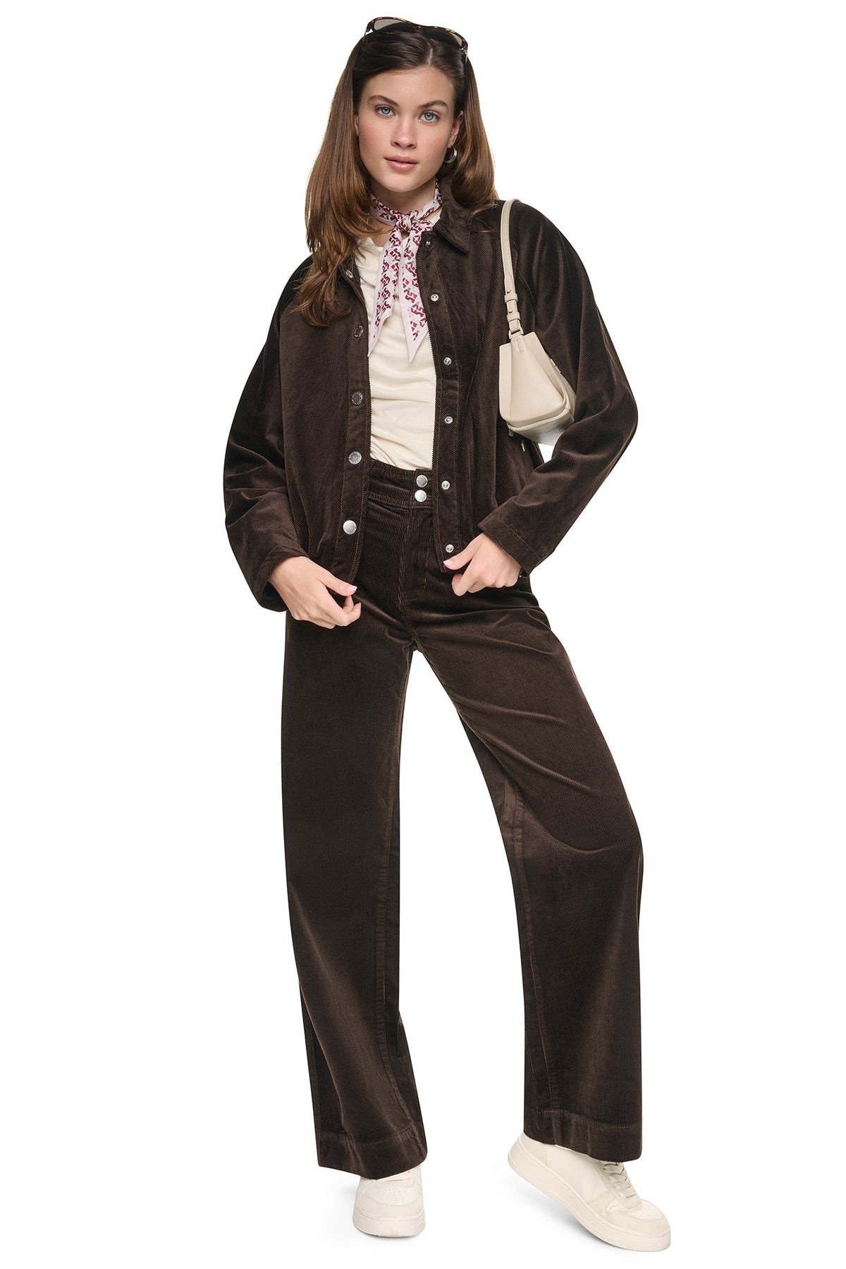 Eggnog DKNY RAGLAN SLEEVE BUBBLE JACKET