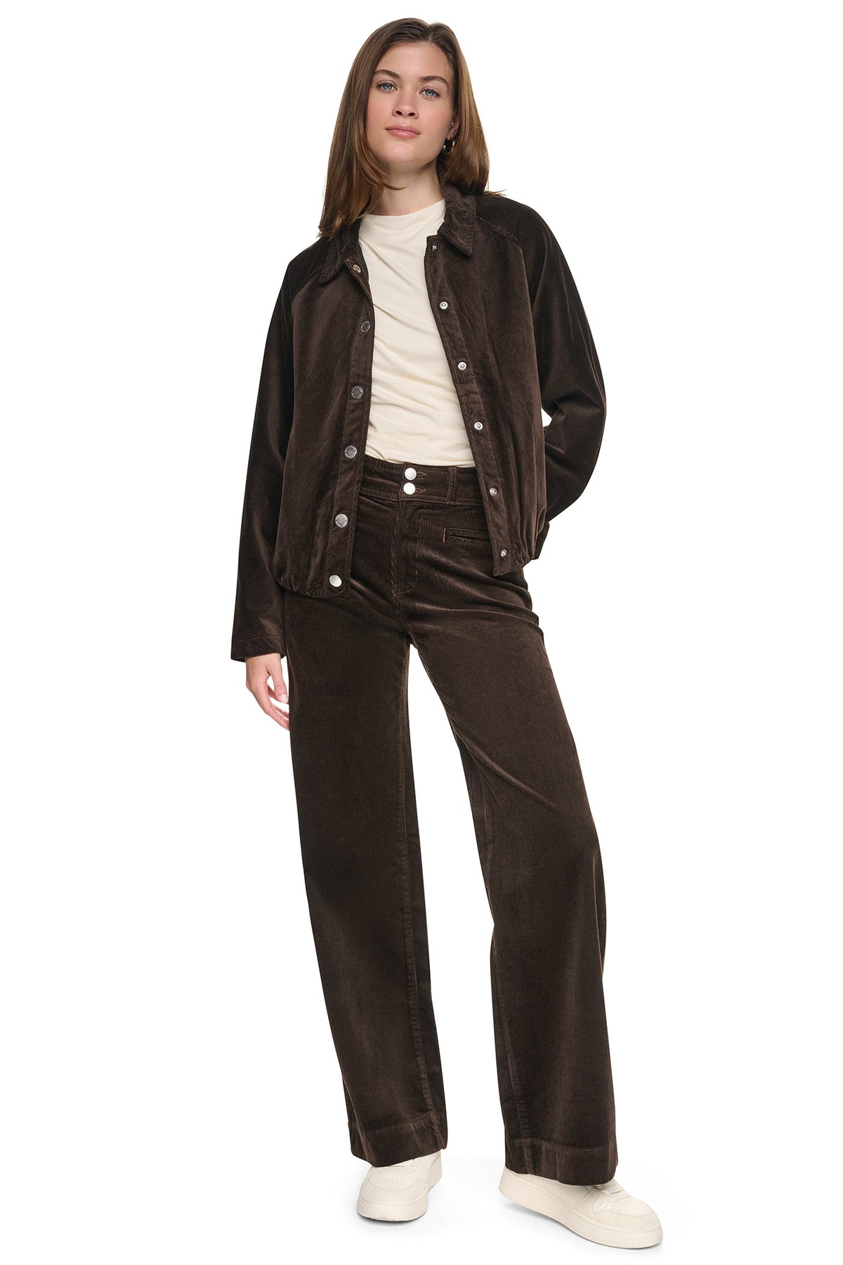 Eggnog DKNY RAGLAN SLEEVE BUBBLE JACKET