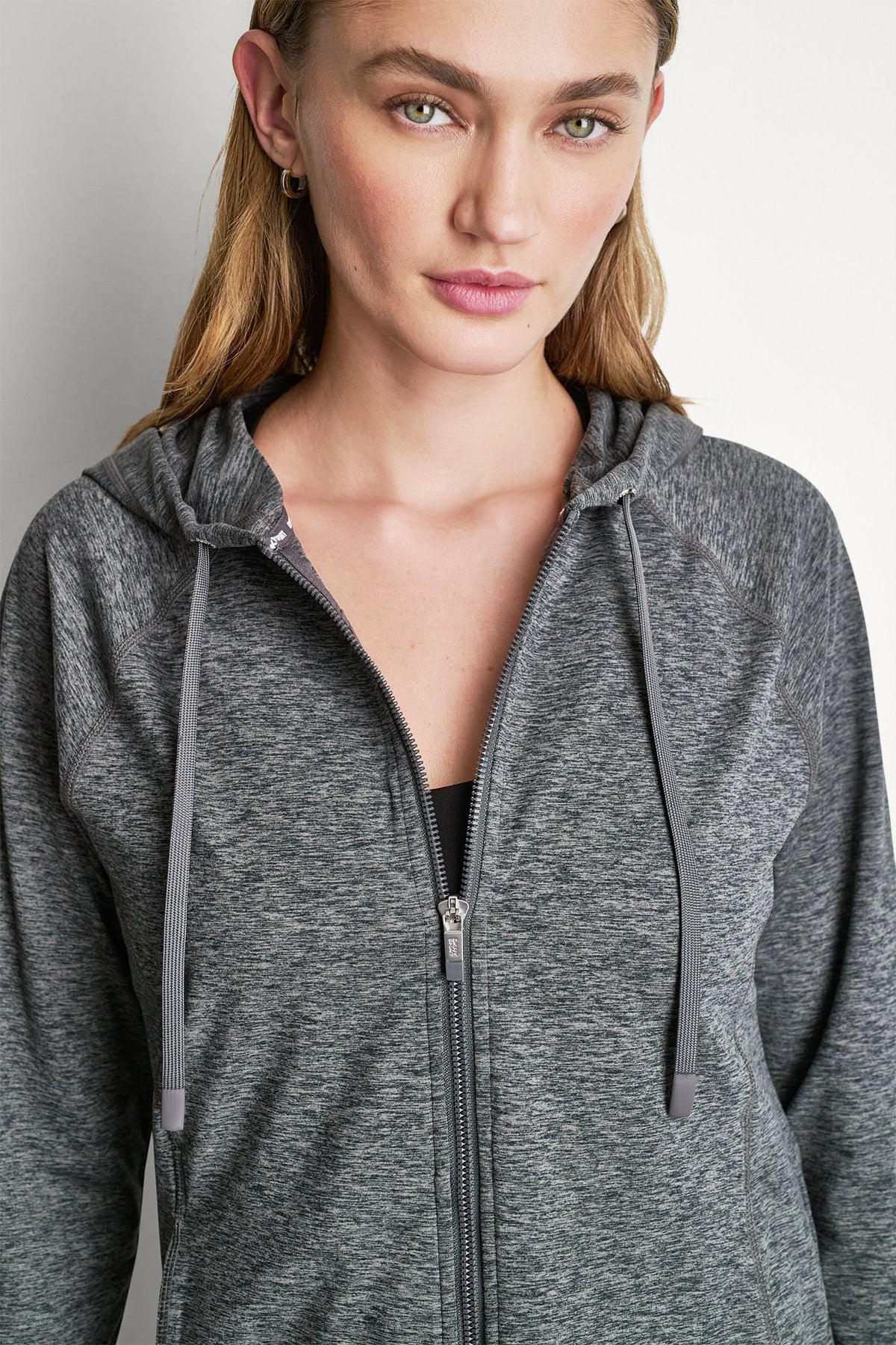 Claret Spacedye DKNY SPACEDYE FULL ZIP HOODIE