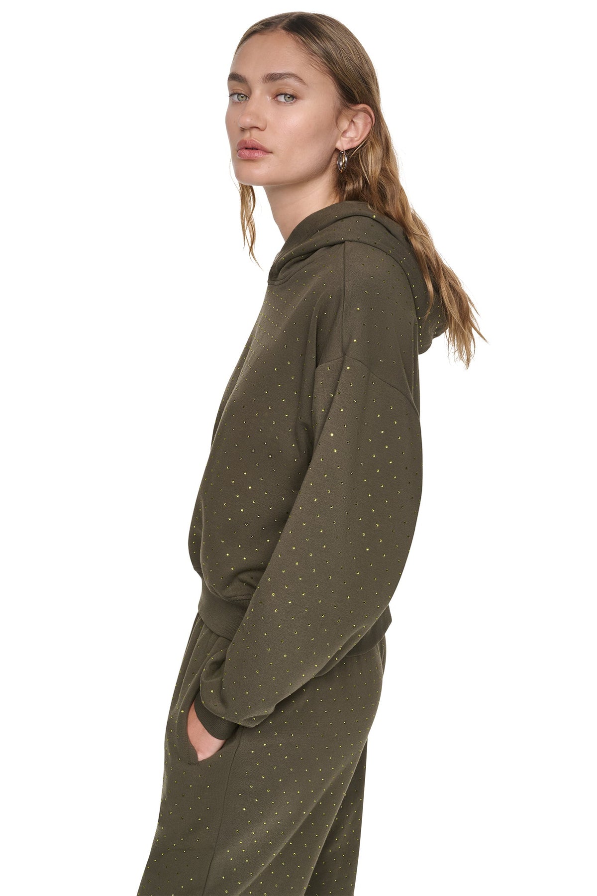 Hemlock/Hemlock DKNY RHINESTONE HOODIE
