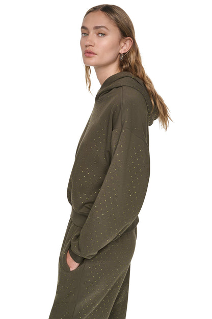 Hemlock/Hemlock DKNY RHINESTONE HOODIE