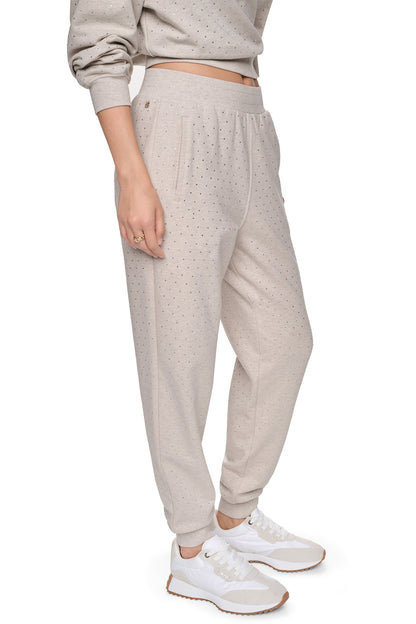 Hemlock/Hemlock DKNY HIGH-RISE RHINESTONE JOGGER PANT