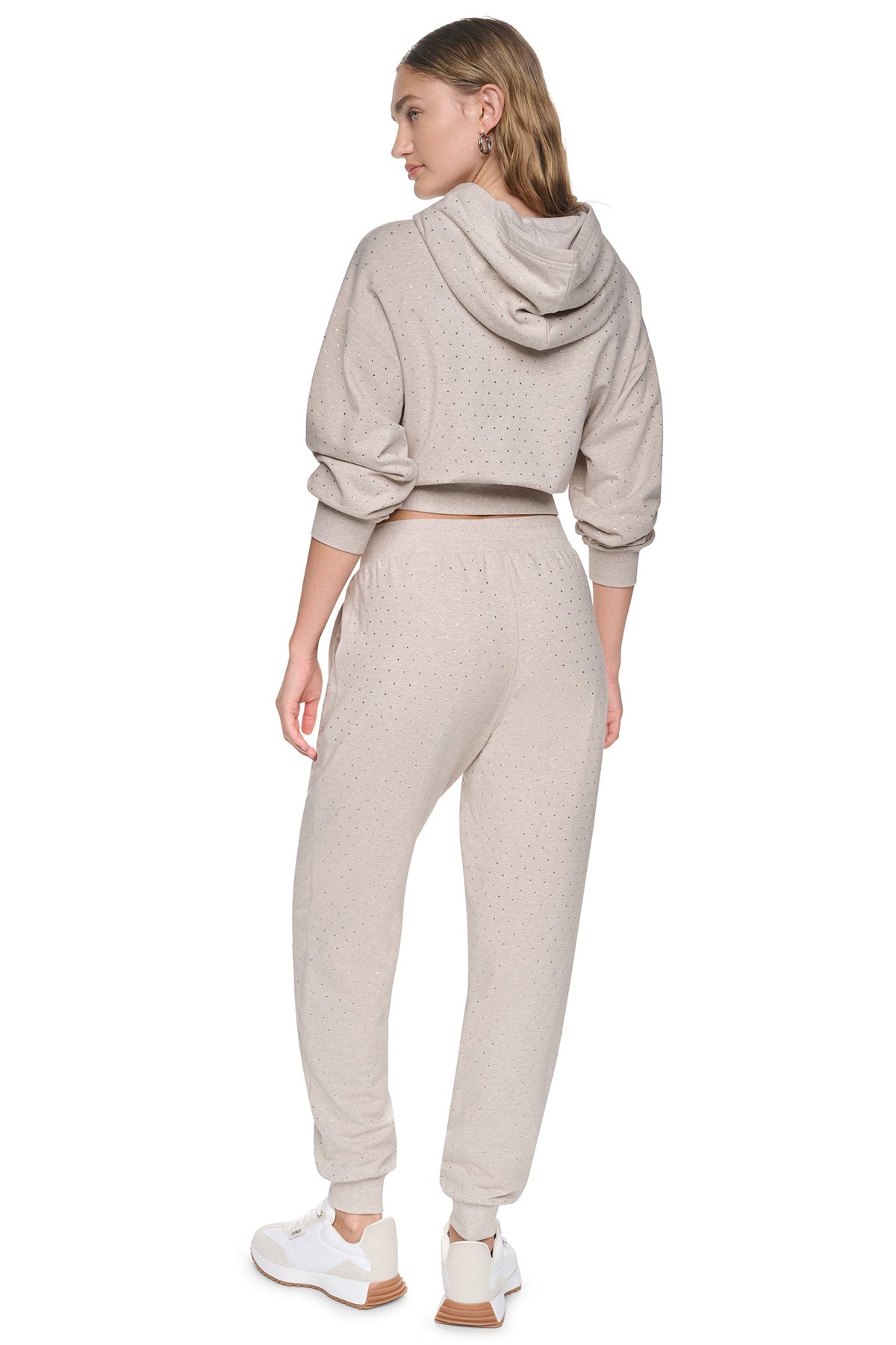 Hemlock/Hemlock DKNY HIGH-RISE RHINESTONE JOGGER PANT