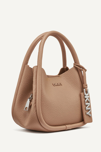 Black/Silver DKNY CAPRI HOBO CROSSBODY BAG