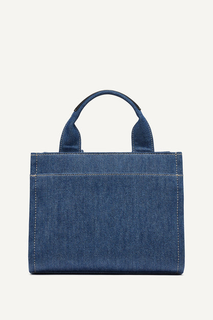 DENIM DKNY HADLEE SMALL DENIM LOGO TOTE