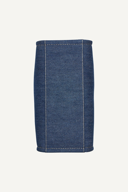 DENIM DKNY HADLEE SMALL DENIM LOGO TOTE