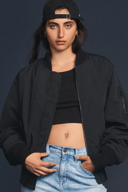 Black DKNY DKNY X YANKEES PLAYER’S JACKET