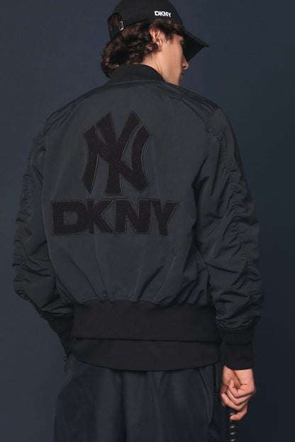 Black DKNY DKNY X YANKEES PLAYER’S JACKET