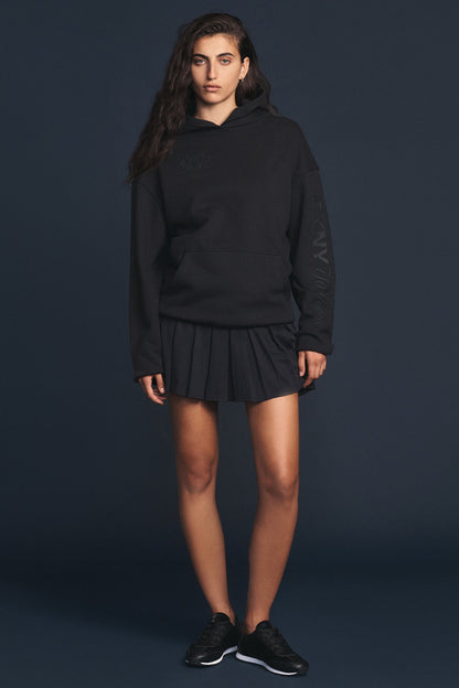 Black DKNY DKNY X YANKEES EMBELLISHED HOODIE