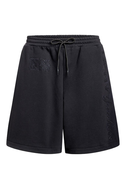 Black DKNY DKNY X YANKEES EMBROIDERED SHORT