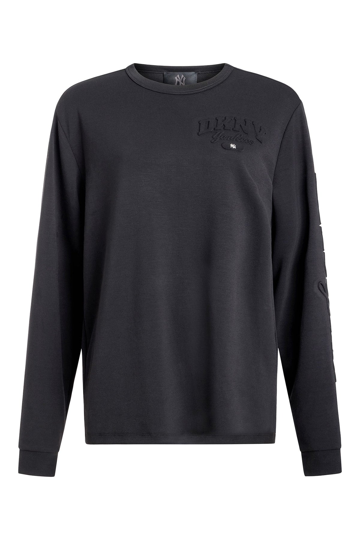 Black DKNY DKNY X YANKEES EMBOSSED TEE