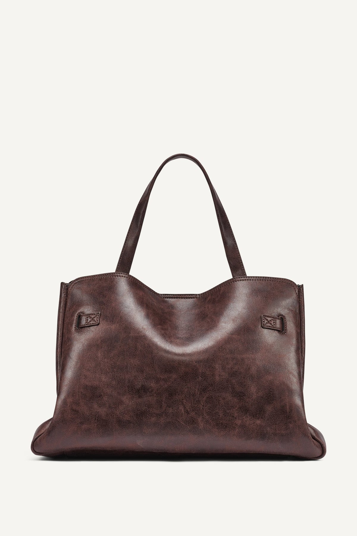 Black/Silver DKNY BRYAR LARGE FLAP SATCHEL