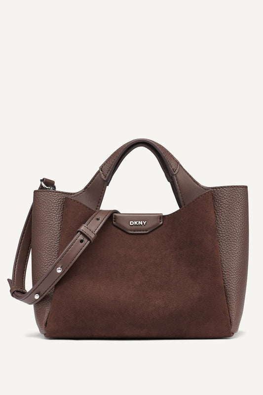 CHOCOLATE DKNY WILLA MINI SATCHEL