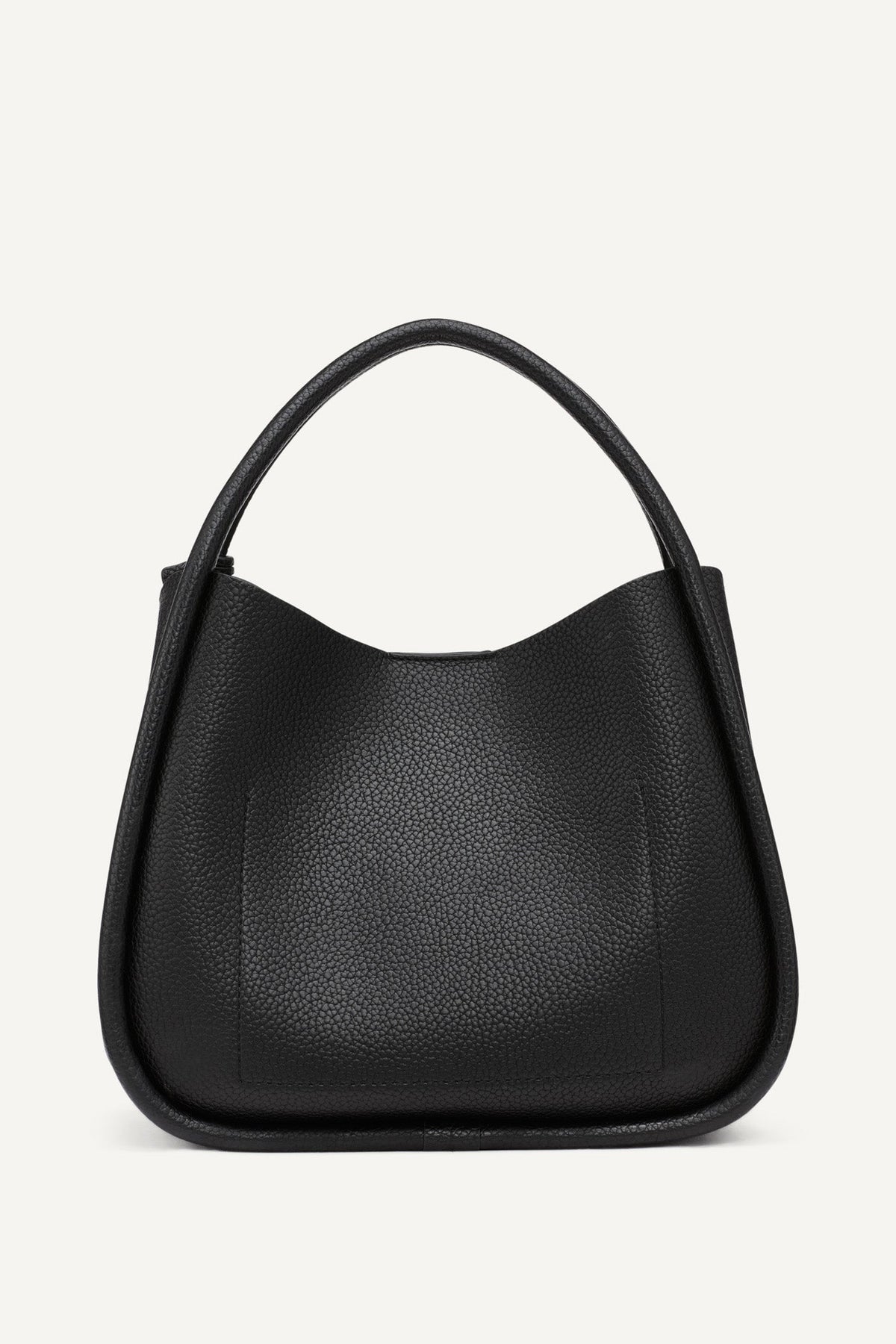 BLACK/SILVER DKNY CAPRI MEDIUM HOBO BAG
