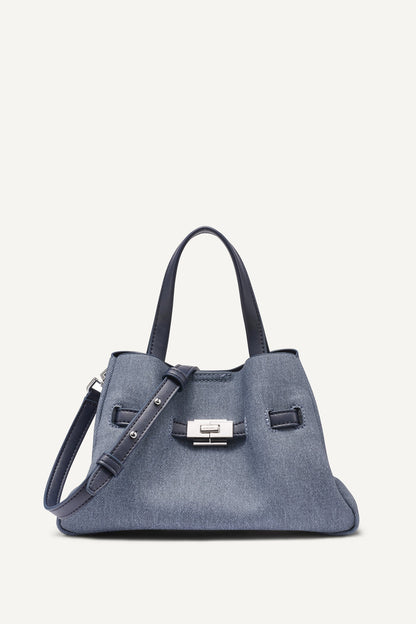 Denim DKNY BRYAR DENIM SMALL SATCHEL