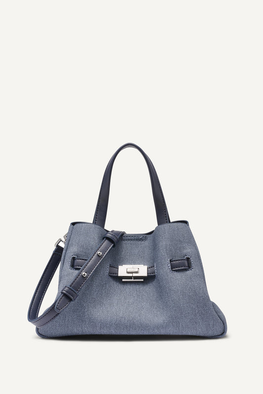 Denim DKNY BRYAR DENIM SMALL SATCHEL