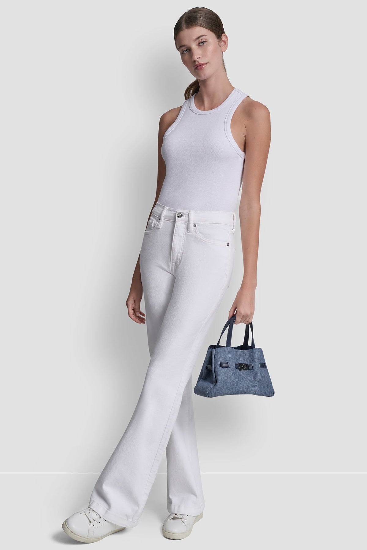 Denim DKNY BRYAR DENIM SMALL SATCHEL