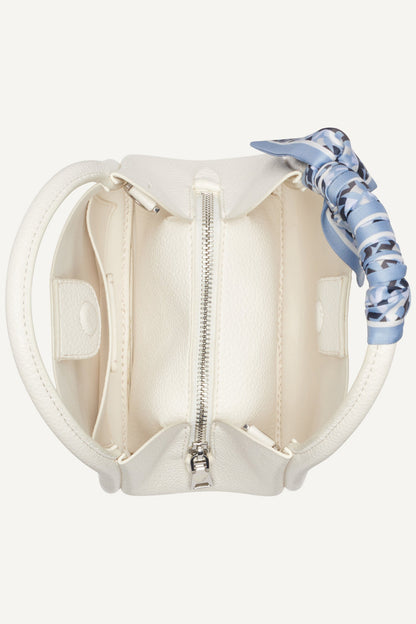 Marshmallow DKNY CAPRI MEDIUM HOBO CROSSBODY BAG