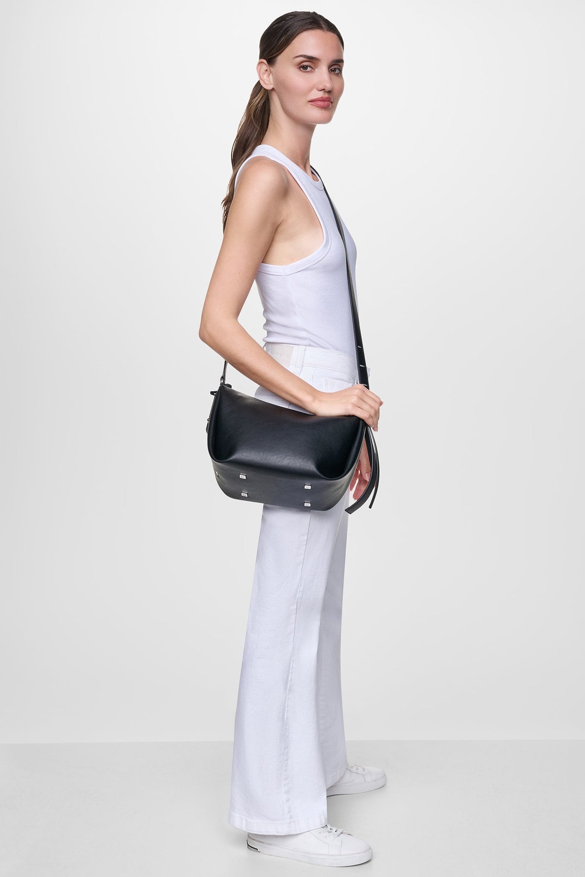 Black/Silver DKNY ELICIA CROSSBODY BAG