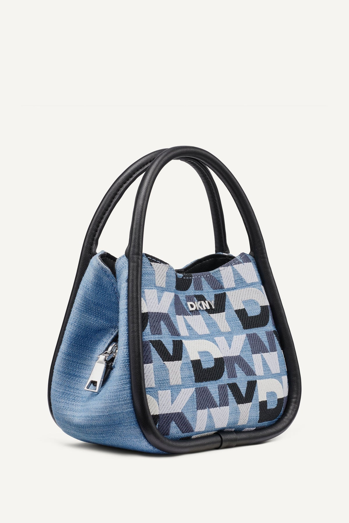 Midnight Combo DKNY CAPRI DENIM LOGO HOBO CROSSBODY BAG